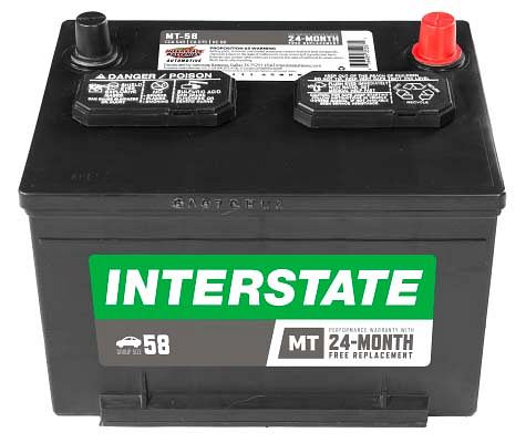 Interstate MT-58 Group Size 58 540CCA Flooded Battery