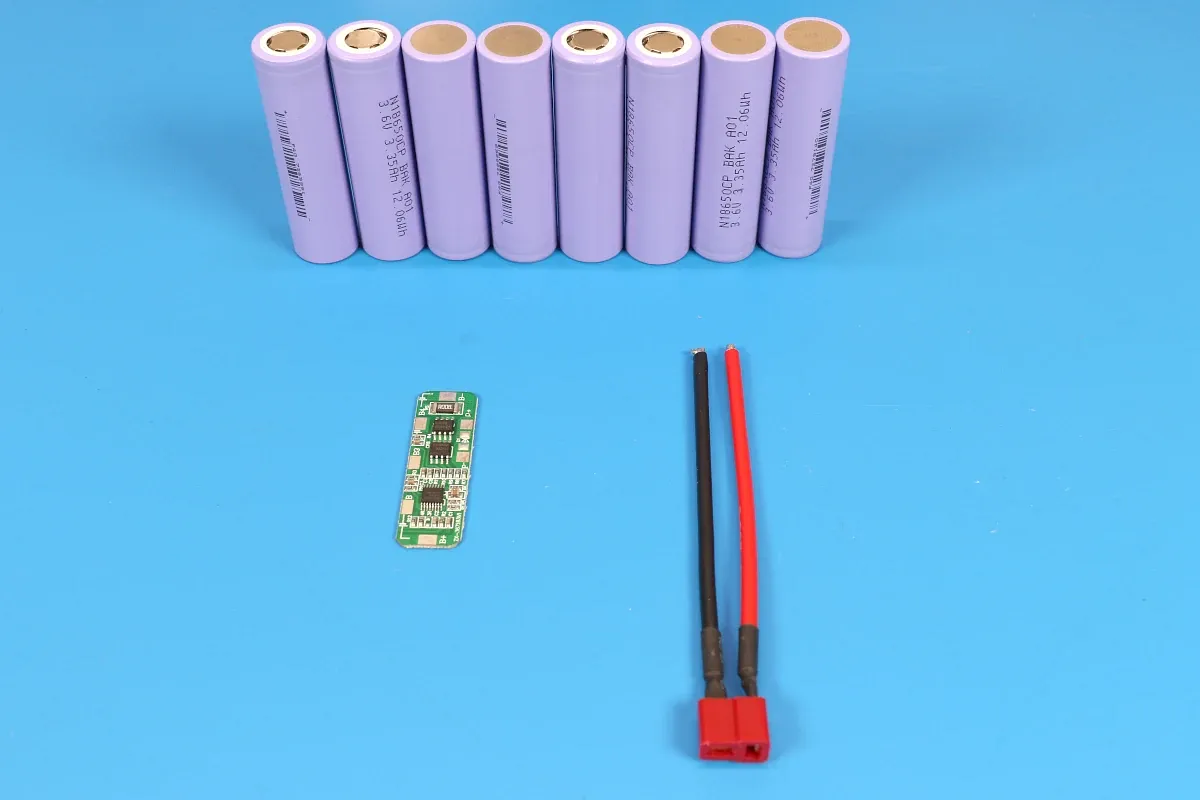 Cells, BMS, Connector cells bms and Deans T-Plug