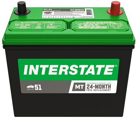 Interstate MT-51 Group Size 51 500CCA Flooded Battery