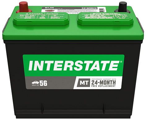 INTERSTATE MT-56 Group Size 56 590CCA Battery 24-Month Warranty