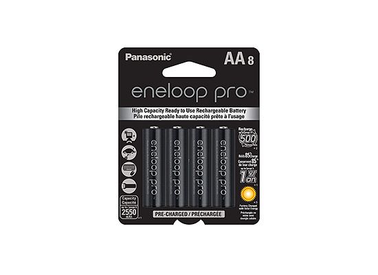 Eneloop Pro 8-pack AA, high capacity Ni-MH rechargeable batteries BK3HCCA8BA