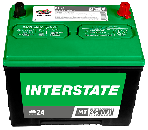 Interstate MT-24 Group Size 24 600CCA Flooded Battery